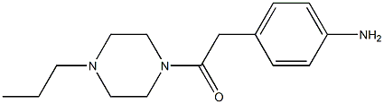 4-[2-oxo-2-(4-propylpiperazin-1-yl)ethyl]aniline Struktur