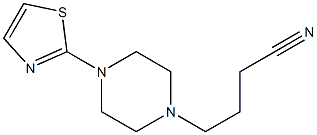 4-[4-(1,3-thiazol-2-yl)piperazin-1-yl]butanenitrile Struktur