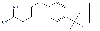 4-[4-(2,4,4-trimethylpentan-2-yl)phenoxy]butanimidamide Struktur