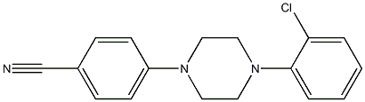 4-[4-(2-chlorophenyl)piperazin-1-yl]benzonitrile Struktur