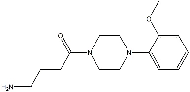 4-[4-(2-methoxyphenyl)piperazin-1-yl]-4-oxobutan-1-amine Struktur