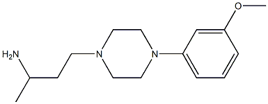 4-[4-(3-methoxyphenyl)piperazin-1-yl]butan-2-amine Struktur