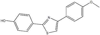 4-[4-(4-methoxyphenyl)-1,3-thiazol-2-yl]phenol Struktur