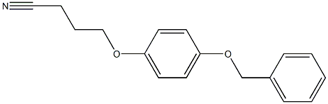 4-[4-(benzyloxy)phenoxy]butanenitrile Struktur