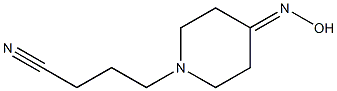 4-[4-(hydroxyimino)piperidin-1-yl]butanenitrile Struktur