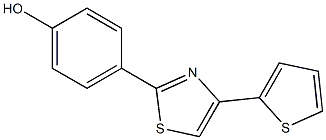 4-[4-(thiophen-2-yl)-1,3-thiazol-2-yl]phenol Struktur