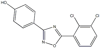 4-[5-(2,3-dichlorophenyl)-1,2,4-oxadiazol-3-yl]phenol Struktur