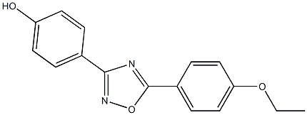 4-[5-(4-ethoxyphenyl)-1,2,4-oxadiazol-3-yl]phenol Struktur