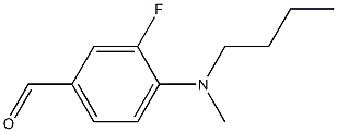 4-[butyl(methyl)amino]-3-fluorobenzaldehyde Struktur