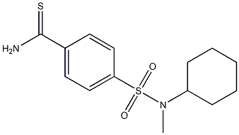 4-[cyclohexyl(methyl)sulfamoyl]benzene-1-carbothioamide Struktur