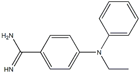 4-[ethyl(phenyl)amino]benzene-1-carboximidamide Struktur