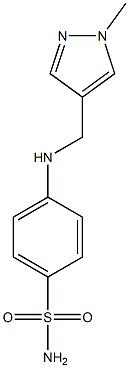 4-{[(1-methyl-1H-pyrazol-4-yl)methyl]amino}benzene-1-sulfonamide Struktur