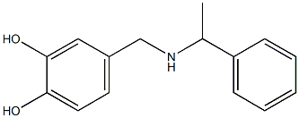 4-{[(1-phenylethyl)amino]methyl}benzene-1,2-diol Struktur