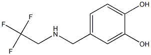 4-{[(2,2,2-trifluoroethyl)amino]methyl}benzene-1,2-diol Struktur