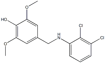 4-{[(2,3-dichlorophenyl)amino]methyl}-2,6-dimethoxyphenol Struktur