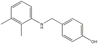 4-{[(2,3-dimethylphenyl)amino]methyl}phenol Struktur