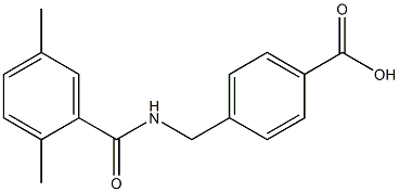 4-{[(2,5-dimethylphenyl)formamido]methyl}benzoic acid Struktur