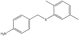 4-{[(2,5-dimethylphenyl)sulfanyl]methyl}aniline Struktur