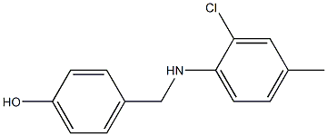 4-{[(2-chloro-4-methylphenyl)amino]methyl}phenol Struktur