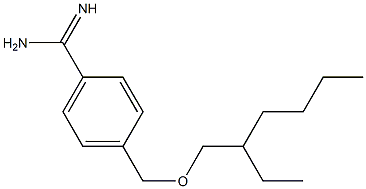 4-{[(2-ethylhexyl)oxy]methyl}benzene-1-carboximidamide Struktur