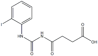 4-{[(2-iodophenyl)carbamoyl]amino}-4-oxobutanoic acid Struktur