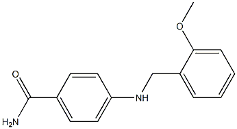 4-{[(2-methoxyphenyl)methyl]amino}benzamide Struktur