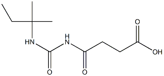 4-{[(2-methylbutan-2-yl)carbamoyl]amino}-4-oxobutanoic acid Struktur