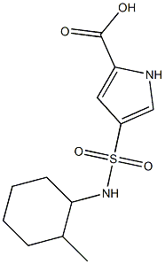 4-{[(2-methylcyclohexyl)amino]sulfonyl}-1H-pyrrole-2-carboxylic acid Struktur