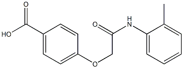 4-{[(2-methylphenyl)carbamoyl]methoxy}benzoic acid Struktur