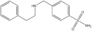 4-{[(2-phenylethyl)amino]methyl}benzene-1-sulfonamide Struktur