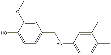 4-{[(3,4-dimethylphenyl)amino]methyl}-2-methoxyphenol Struktur