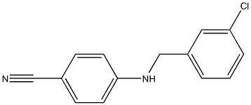 4-{[(3-chlorophenyl)methyl]amino}benzonitrile Struktur