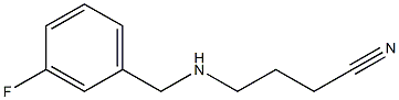 4-{[(3-fluorophenyl)methyl]amino}butanenitrile Struktur