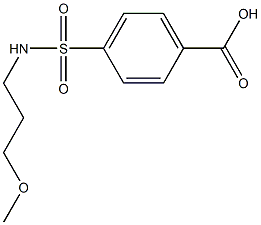 4-{[(3-methoxypropyl)amino]sulfonyl}benzoic acid Struktur