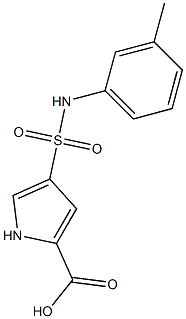 4-{[(3-methylphenyl)amino]sulfonyl}-1H-pyrrole-2-carboxylic acid Struktur