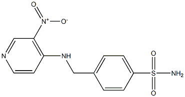 4-{[(3-nitropyridin-4-yl)amino]methyl}benzene-1-sulfonamide Struktur