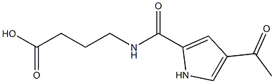 4-{[(4-acetyl-1H-pyrrol-2-yl)carbonyl]amino}butanoic acid Struktur