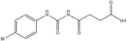 4-{[(4-bromophenyl)carbamoyl]amino}-4-oxobutanoic acid Struktur