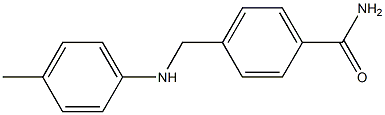 4-{[(4-methylphenyl)amino]methyl}benzamide Struktur