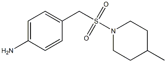 4-{[(4-methylpiperidine-1-)sulfonyl]methyl}aniline Struktur