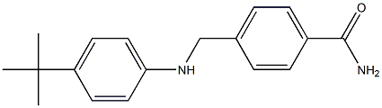 4-{[(4-tert-butylphenyl)amino]methyl}benzamide Struktur