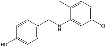 4-{[(5-chloro-2-methylphenyl)amino]methyl}phenol Struktur