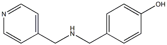 4-{[(pyridin-4-ylmethyl)amino]methyl}phenol Struktur