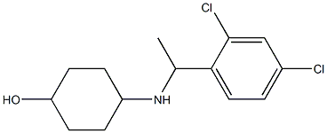 4-{[1-(2,4-dichlorophenyl)ethyl]amino}cyclohexan-1-ol Struktur