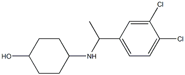 4-{[1-(3,4-dichlorophenyl)ethyl]amino}cyclohexan-1-ol Struktur