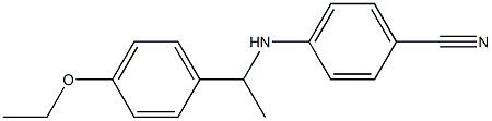 4-{[1-(4-ethoxyphenyl)ethyl]amino}benzonitrile Struktur