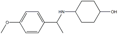 4-{[1-(4-methoxyphenyl)ethyl]amino}cyclohexan-1-ol Struktur