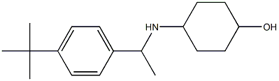 4-{[1-(4-tert-butylphenyl)ethyl]amino}cyclohexan-1-ol Struktur