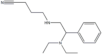 4-{[2-(diethylamino)-2-phenylethyl]amino}butanenitrile Struktur