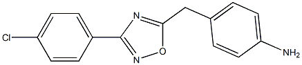 4-{[3-(4-chlorophenyl)-1,2,4-oxadiazol-5-yl]methyl}aniline Struktur